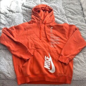 orange nike hoodie